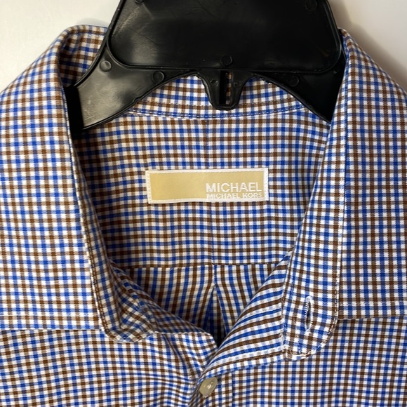 Michael Kors Mens size 17 Button Down Shirt Slim fit - Picture 2 of 8